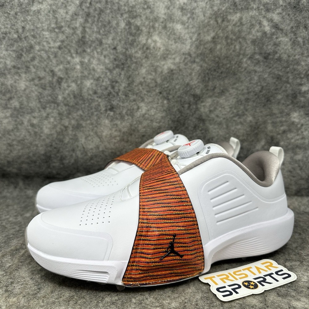 Nike Air Jordan Air Rev Golf Shoes Mens Size 8 White Infrared 23 FV6338-102